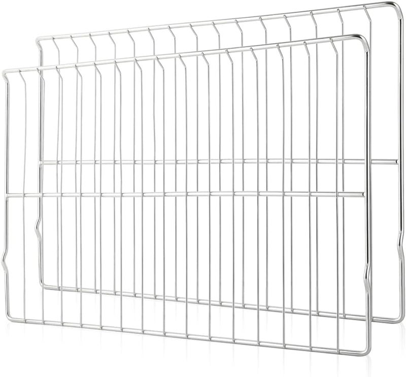 KOZHOM [Upgraded] 2Pcs Range Standard Oven Racks MHL63411403 for LG Range Ovens, Stainless Steel Oven Shelf Rack Replacement Part, 24.7'' Wide x16.2'' Deep - Image 1